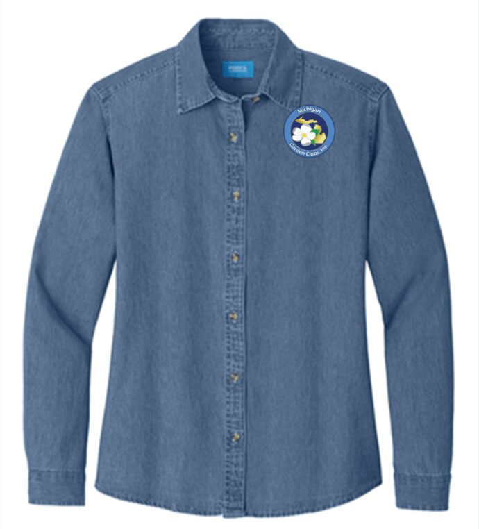 Port & Company® Women's Long Sleeve Value Denim Shirt
